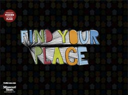 Find Your Place (dark version with branding tab on left)